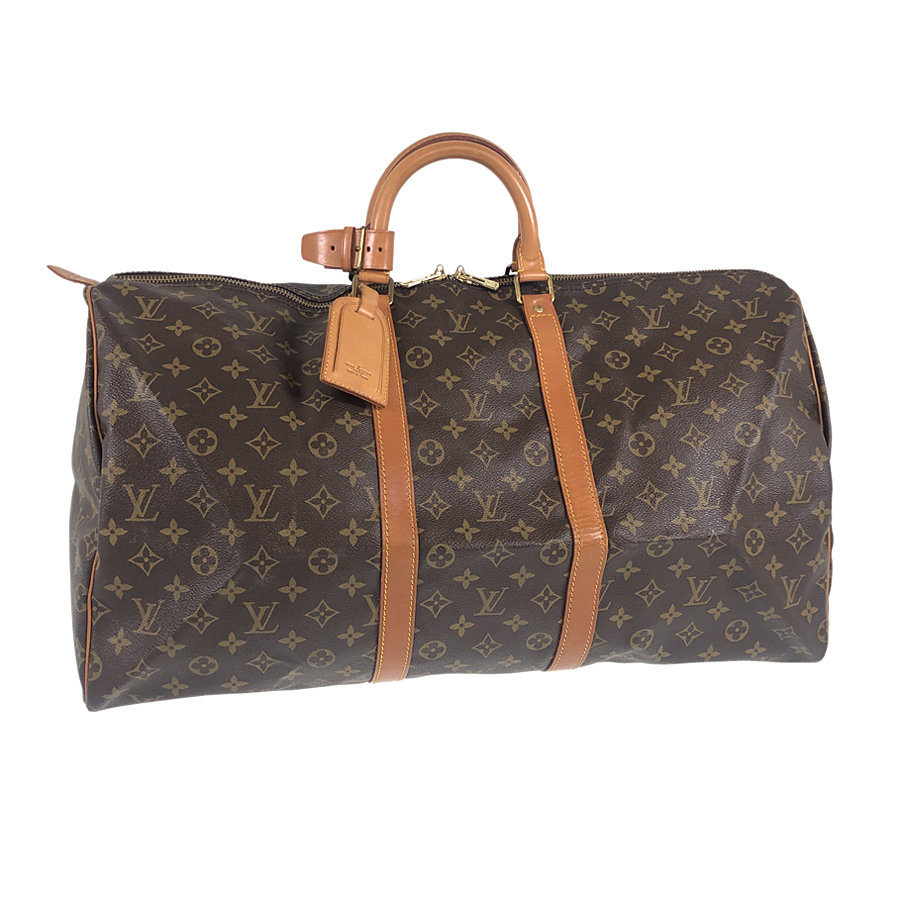 ルイ・ヴィトン LOUIS VUITTON キーポル55 ボストンバッグ ブラウン