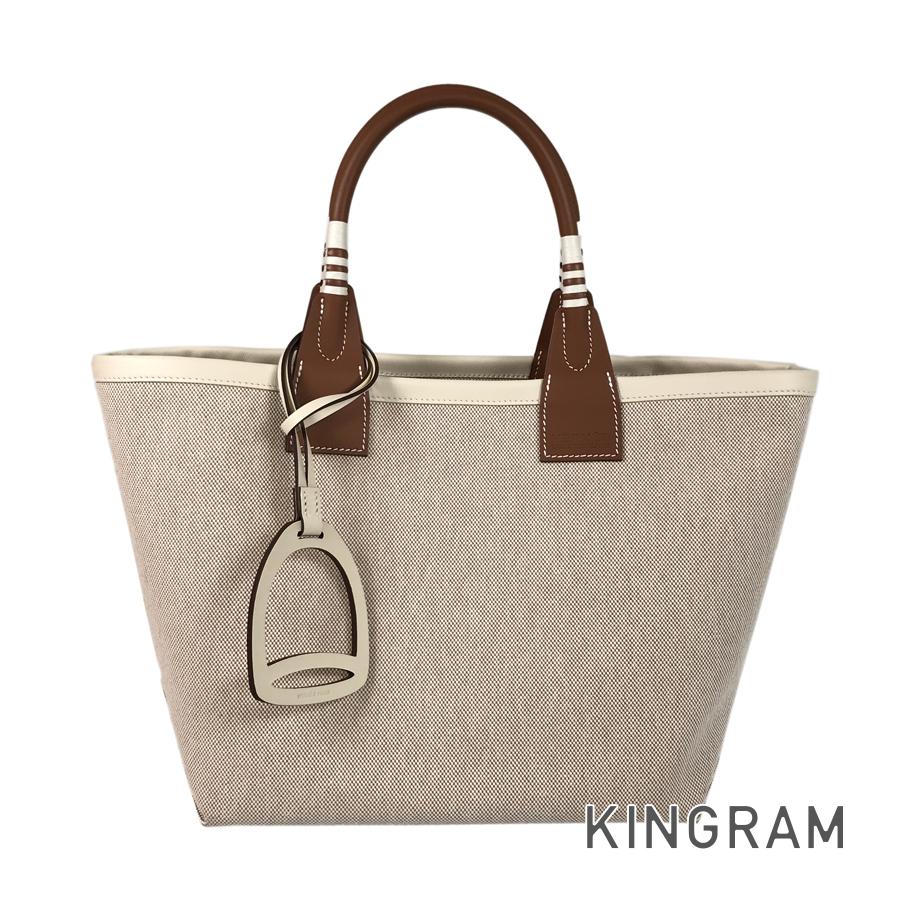 楽天市場】HERMES エルメス スティープル トートバッグ ラージトート