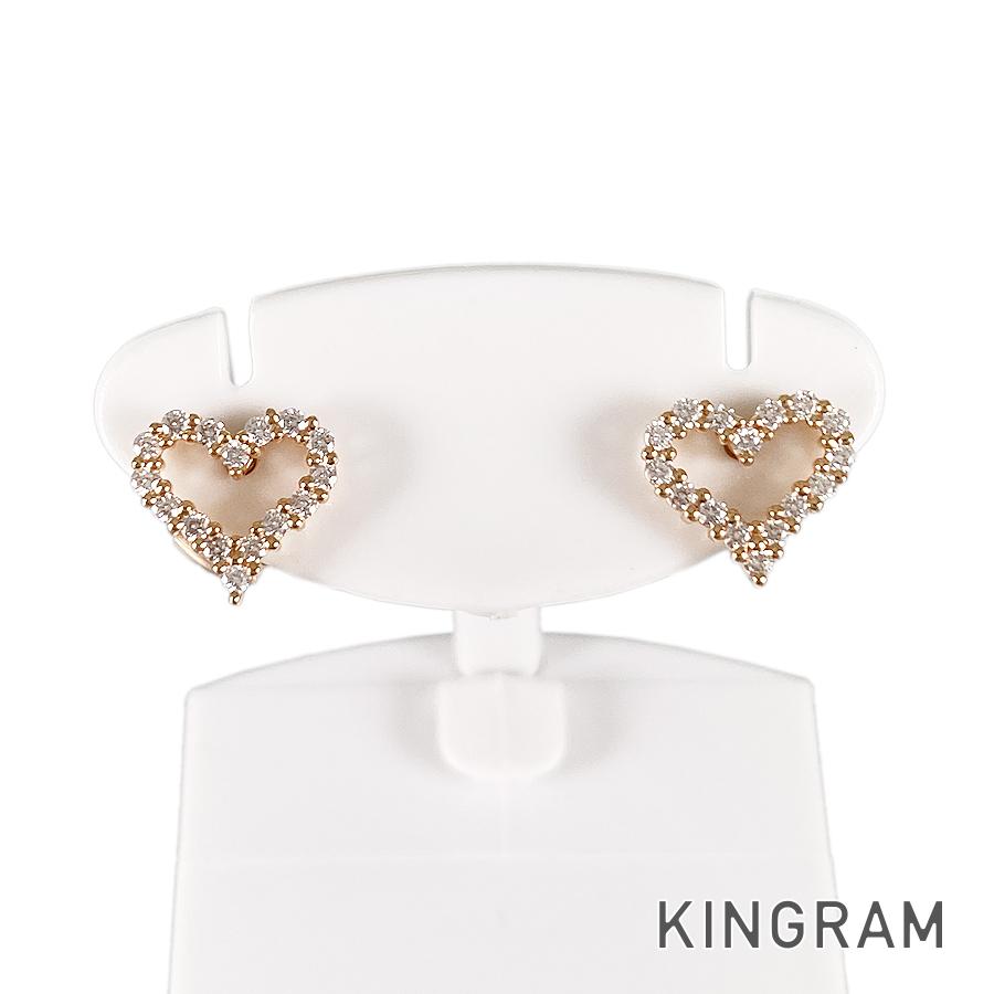 定価100万以上　ティファニーピアス　プラチナ950 ピンクダイヤモンド TIFFANY&Co. ティファニー バイザヤード ダイヤモンド ピアス