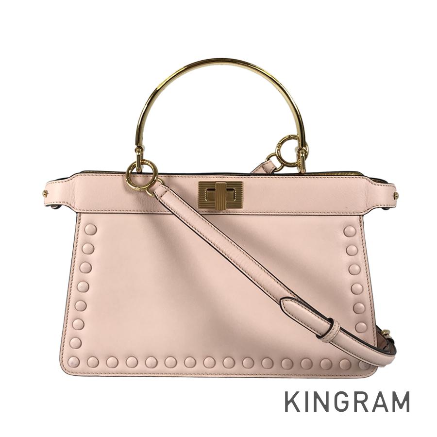 フェンディ FENDI ピーカブー アイシーユー イーストウエスト 8BN323 AENL レザー ハンドバッグ ftj【中古】