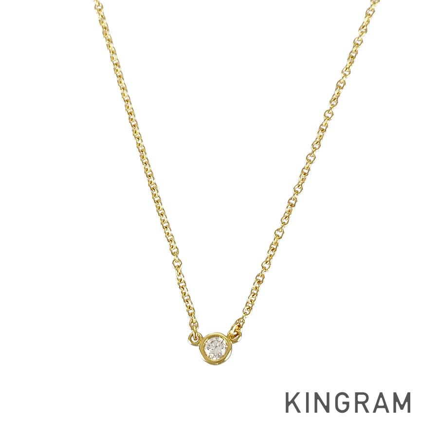 トマト　Tiffany プラチナ0.12 バイザヤード 匿名配送　おまけ付 ティファニー ネックレス ダイヤモンド バイザヤード」の人気