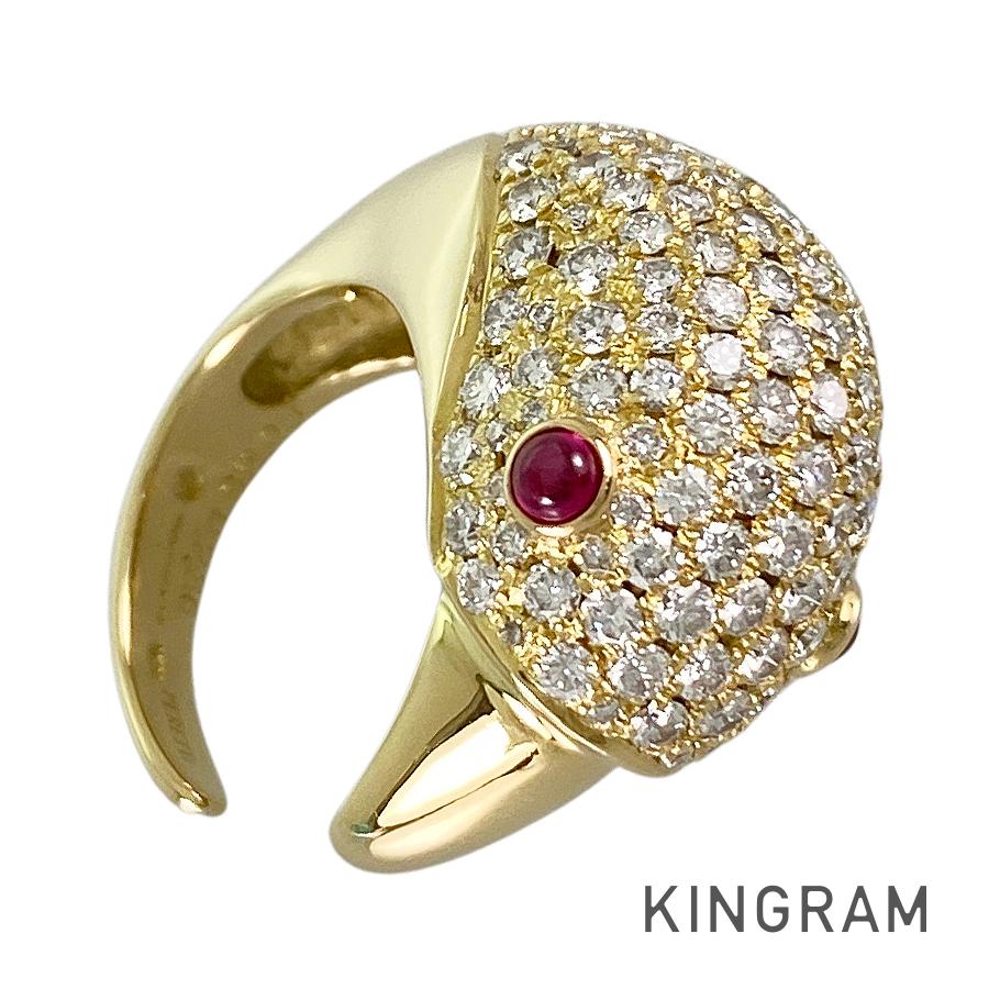 TIFFANY　ティファニー　リング　指輪　ゴールド　ルビー　パール　13号 TIFFANY ティファニー リング 指輪 ゴールド ルビー パール 13号