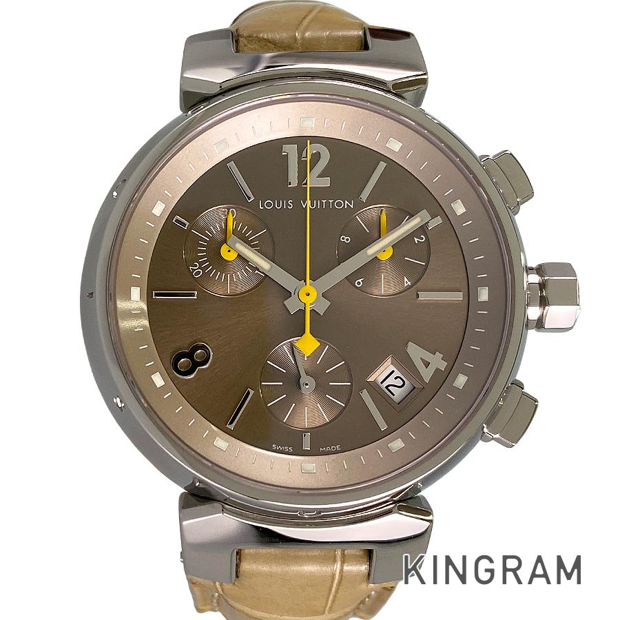 ルイ・ヴィトン LOUIS VUITTON タンブール クロノグラフ Q1322 SS 石英 レディース ウォッチ fto【中古】