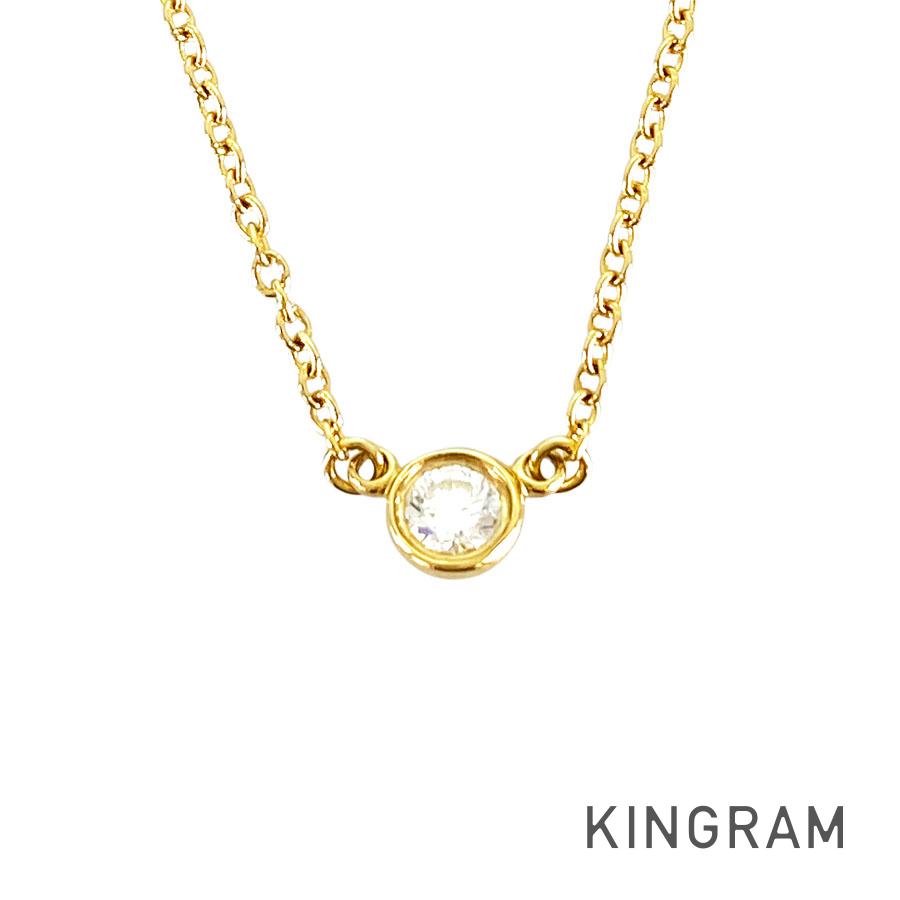 ティファニー TIFFANY&Co. バイザヤード K18YG ダイヤモンド ネックレス ftj【中古】