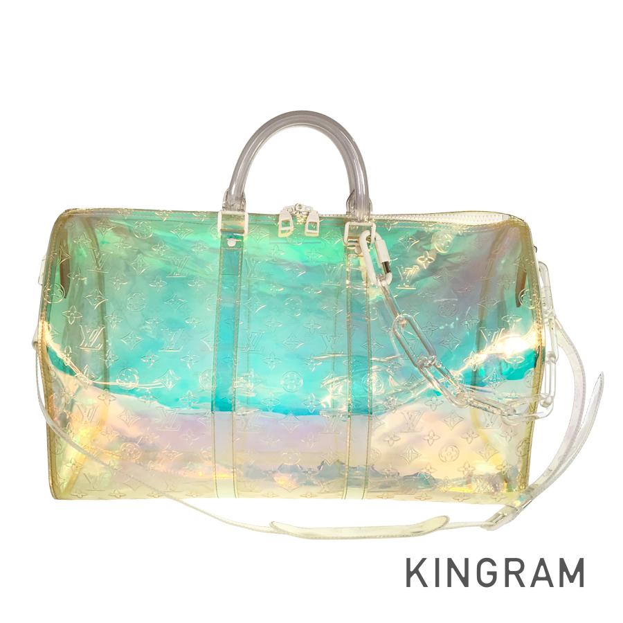 極美品 ルイヴィトン キーポル50 2way PVC モノグラム ボストンバッグ LOUIS VUITTON ルイヴィトン キーポル50 モノグラム ボストン
