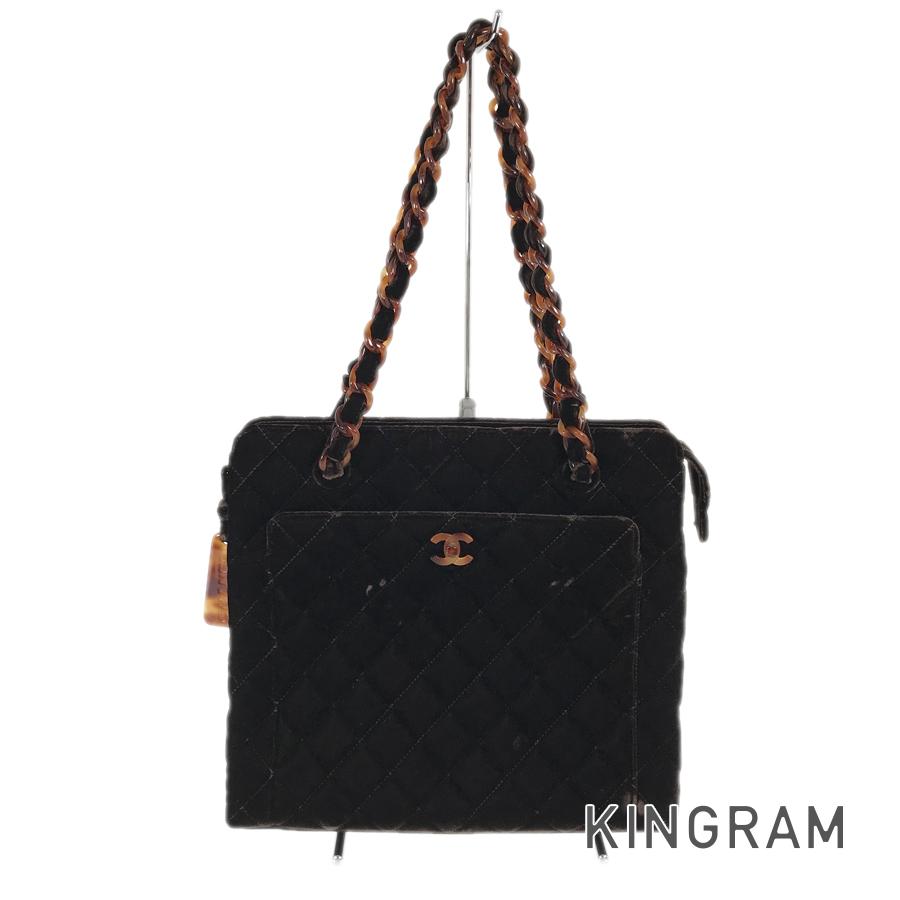 シャネル CHANEL マトラッセ ベロア ショルダーバッグ kkd【中古】