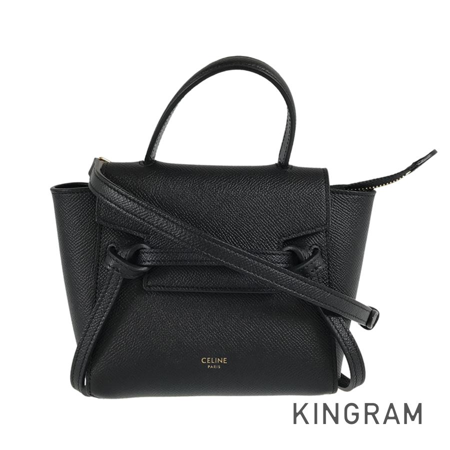 セリーヌ CELINE ベルトバッグ ピコ レザー ハンドバッグ ftj【中古】
