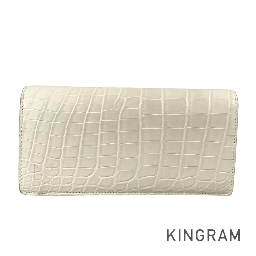 ルイ・ヴィトン LOUIS VUITTON ポルトフォイユ ブラザ クロコダイル 長財布 二つ折り fke【中古】