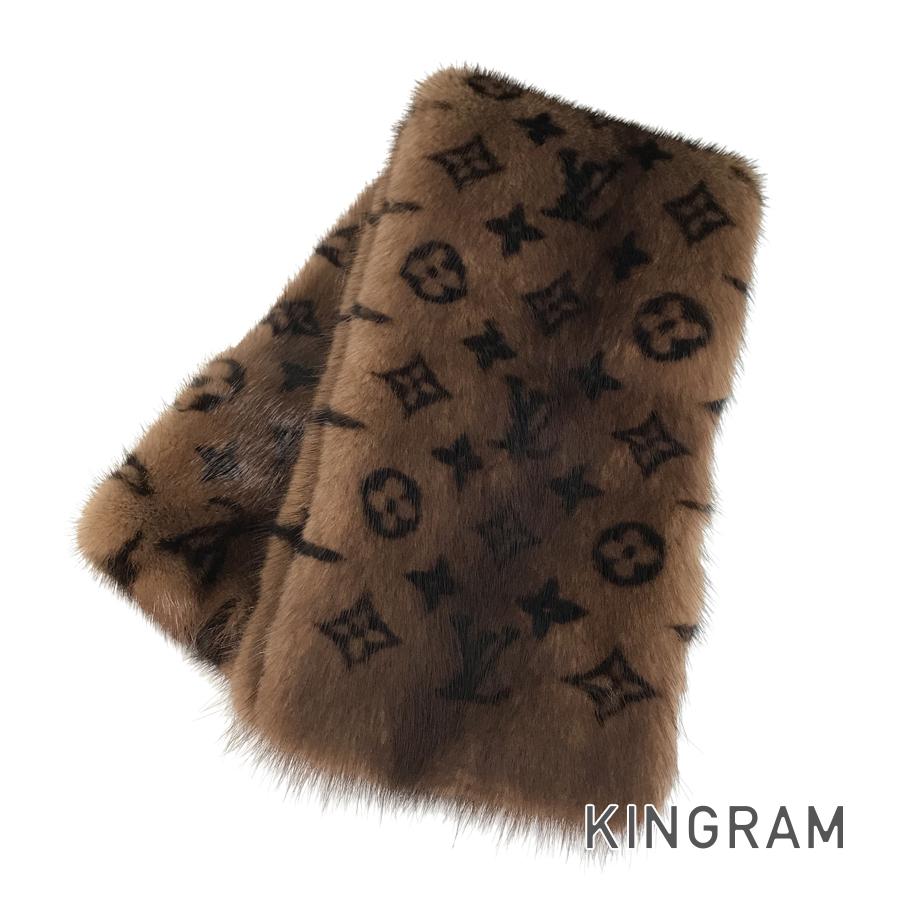 ルイヴィトン　エシャルプ スタンプマフラー ファーマフラー ティペット 楽天市場】ファー ティペット（ブランドルイ・ヴィトン