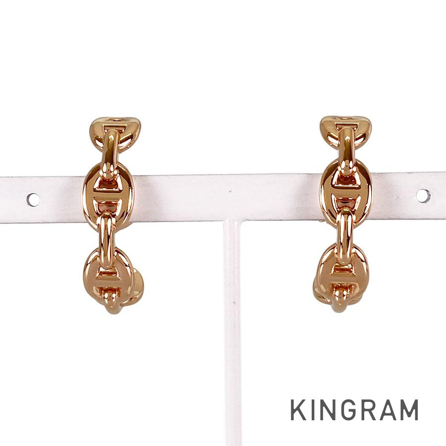 HERMES シェーヌダンクル ピアス ピンクゴールド 楽天市場】HERMES エルメス シェーヌダンクル ピアス