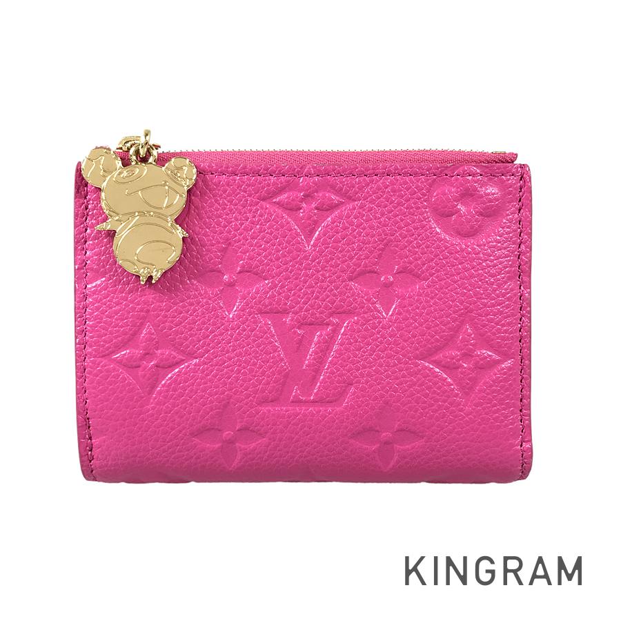 ルイ・ヴィトン LOUIS VUITTON アン工業プラント ポルトフォイユ リサ M14087 なめし革 二つ折り札入れ fhb【中古】
