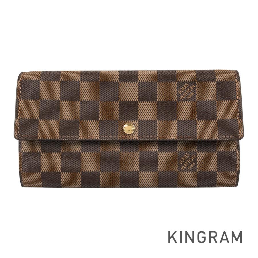 LOUIS VUITTON ルイ・ヴィトン バッグ ポルトフォイユ・サラ ダミエ ローズバレリーヌ ｻｲﾌ･小物 N60114 長財布
 ダミエキャンバス ローズバレリーヌ レディース【中古】460 ルイヴィトンスーパーコピー 長財布 ダミエ ポルトフォイユ・サラ
