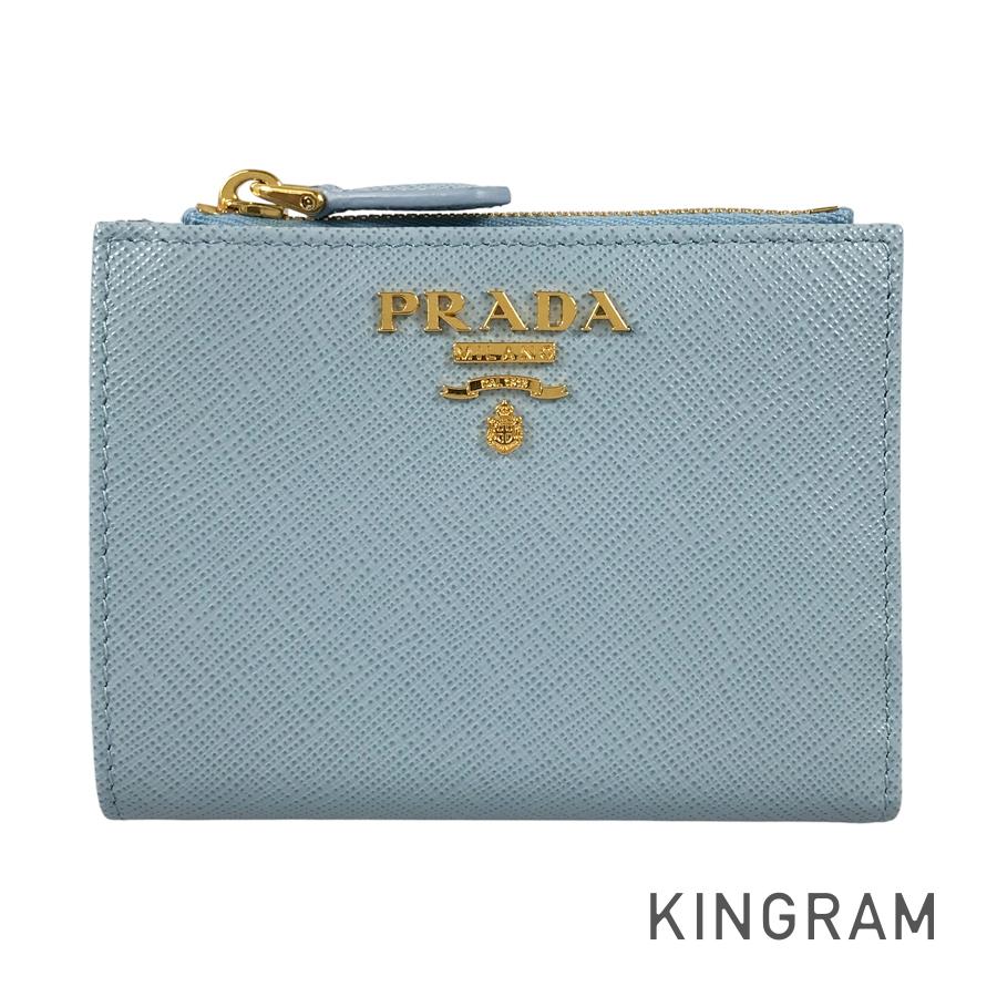 プラダ PRADA サフィアーノ なめし革 二つ折り紙入れ fhb【中古】