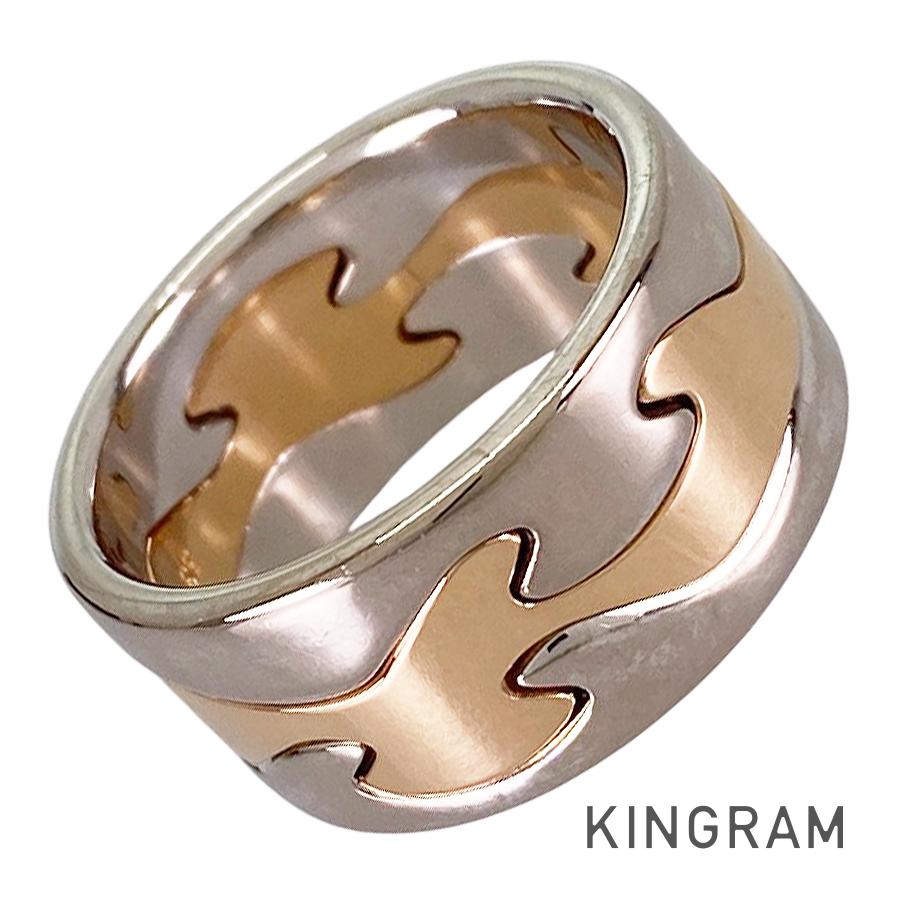 ジョージジェンセン Georg Jensen フュージョン K18WG 14号(54) リング sst【中古】｜キングラム店