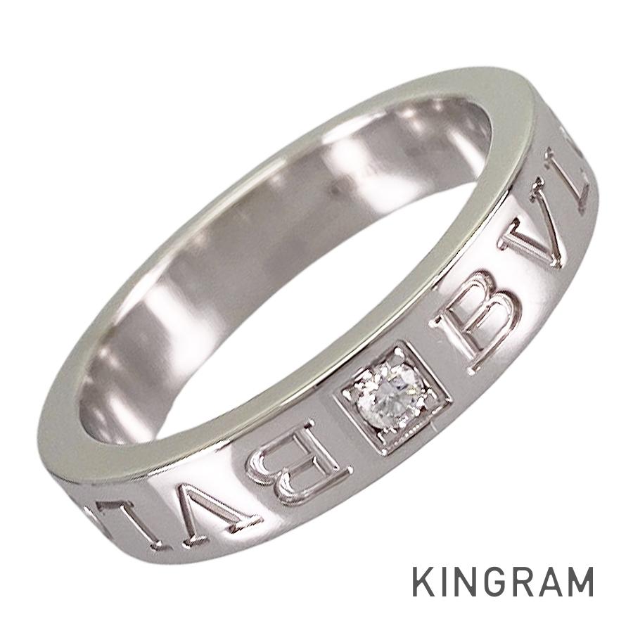 ブルガリ BVLGARI ビーゼロワン エッセンシャル バンド K18WG ダイヤモンド 12.5号(52-53) リング sst【中古】