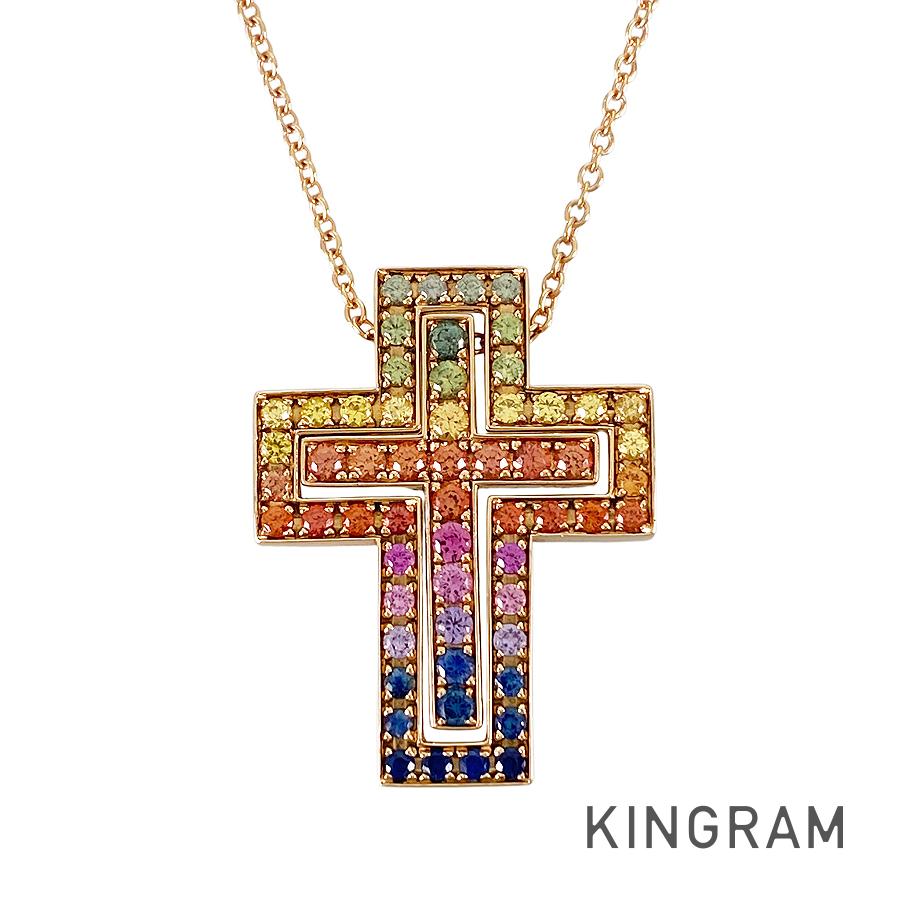 ダミアーニ Damiani 呼びりん時代 M 虹霓 K18PG サファイア 首飾り ste【中古】