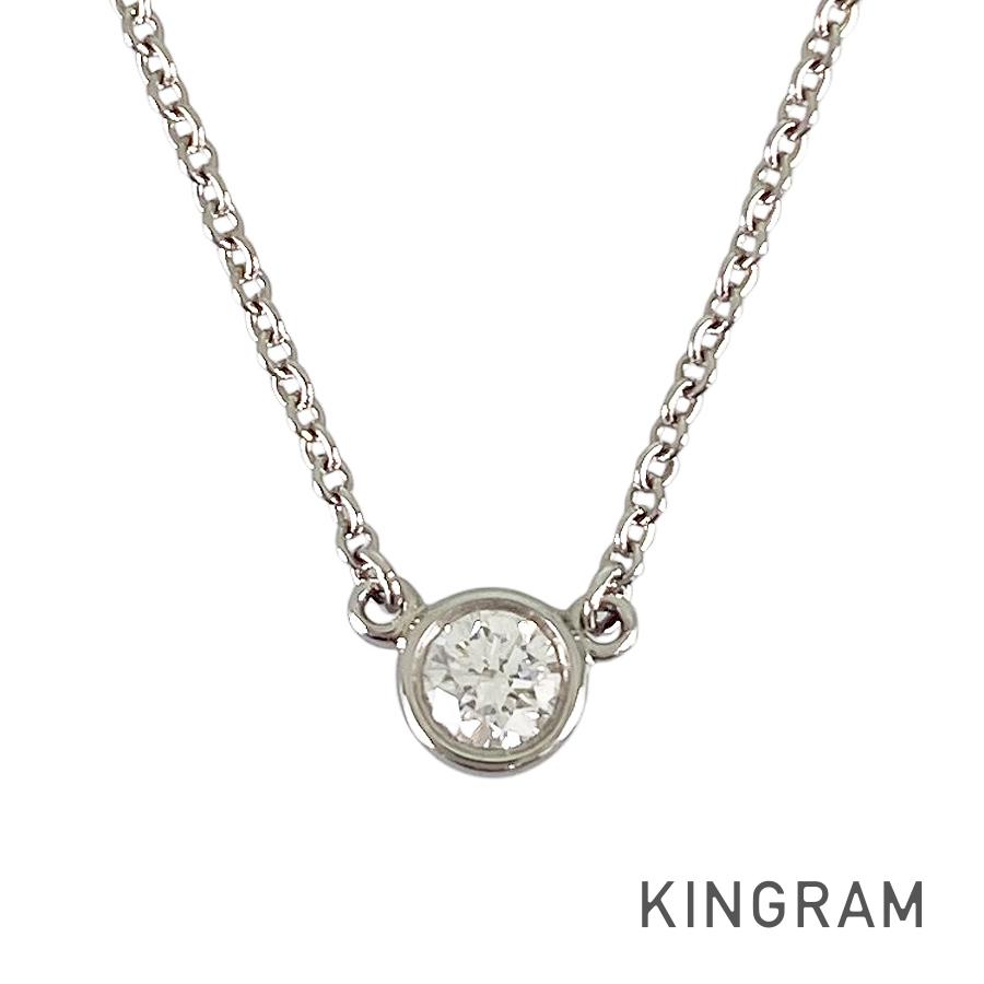 ティファニー TIFFANY&Co. バイザヤード Pt950 ダイヤモンド ネックレス ss【中古】 57,420円