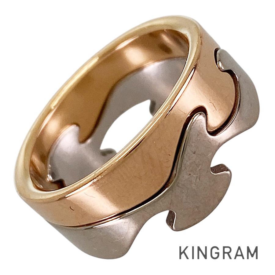 ジョージジェンセン Georg Jensen 核融合反応 K18WG 11.5号(51-52) 輪っか sst【中古】