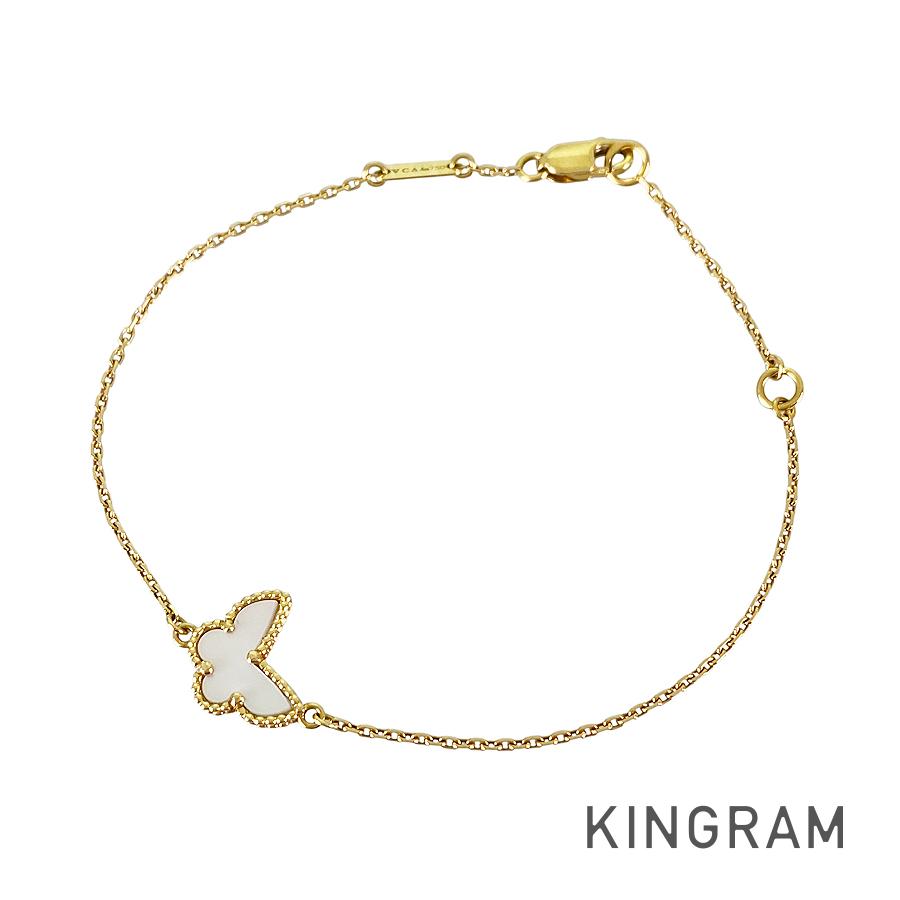 ヴァンクリーフ＆アーペル Van Cleef \u0026 Arpels 愛くるしげ アルハンブラ パピヨン K18YG 外殻 腕輪 sst【中古】