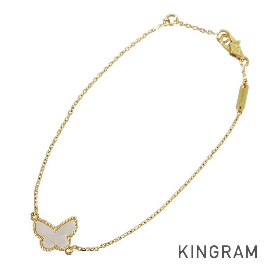 ヴァンクリーフ＆アーペル Van Cleef \u0026 Arpels 愛くるしい アルハンブラ パピヨン VCARF69000 K18YG 甲殻 腕輪 sss【中古】