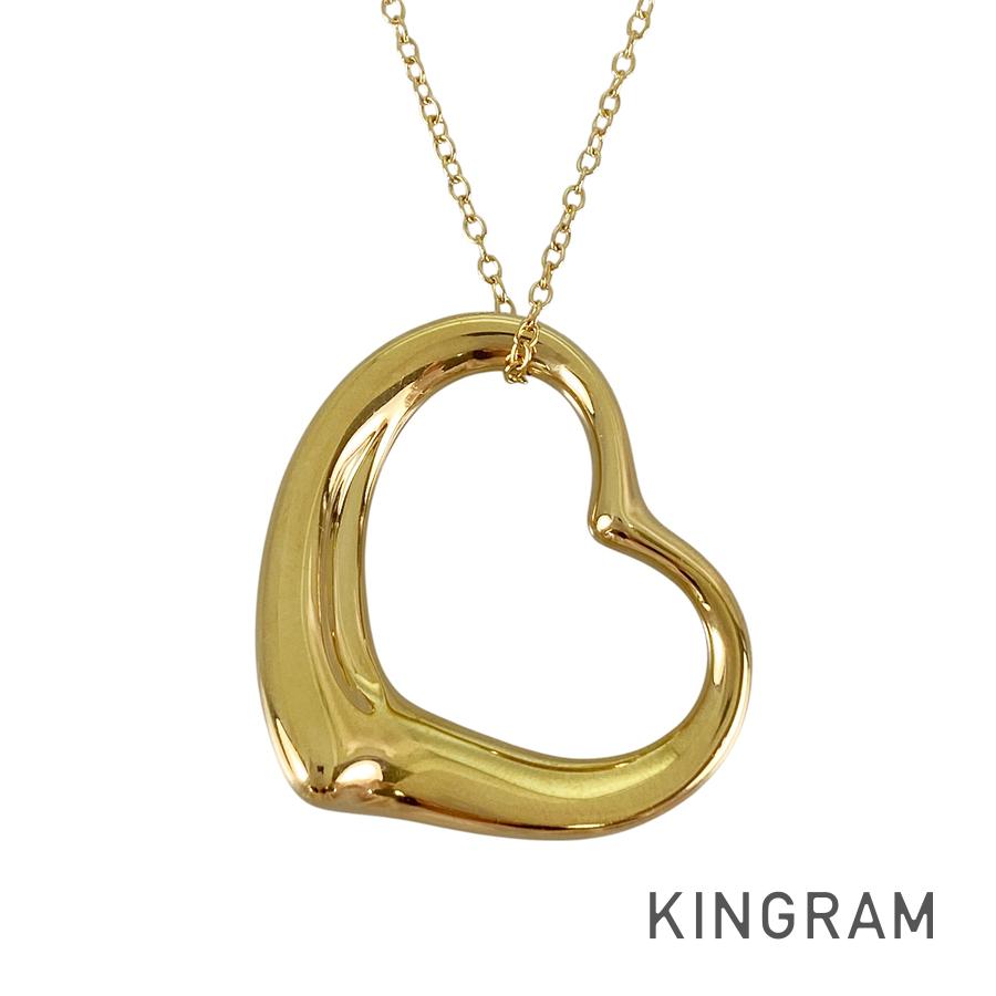 ティファニー TIFFANY\u0026Co. エルサ ペレッティ 開けはなしハート型 K18YG ロング首飾り sss【中古】