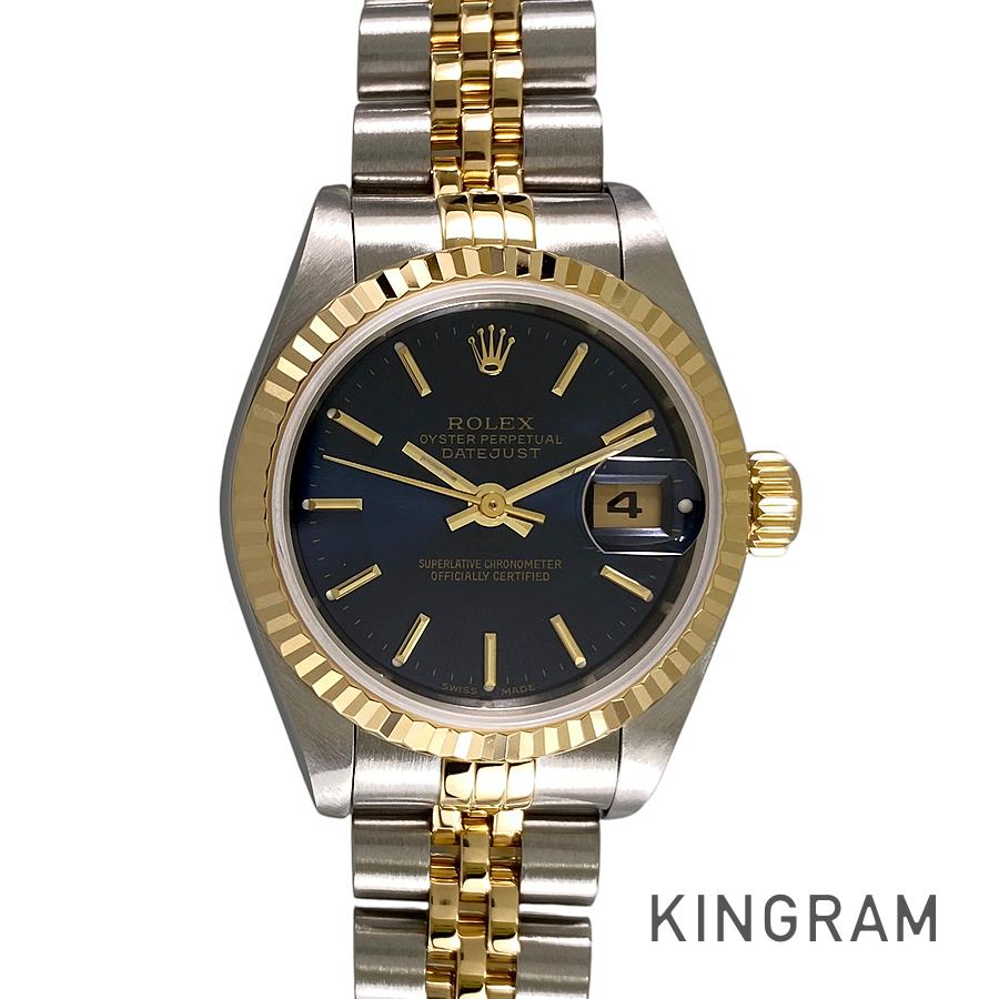 ロレックス ROLEX デイトジャスト 79173 SS YG 自動小銃巻 レディース ウォッチ sss【中古】