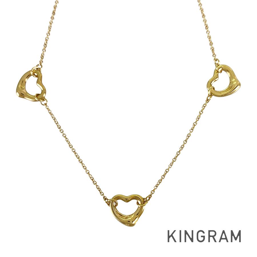 ティファニー TIFFANY&Co. エルサ ペレッティ オープン ハート K18YG ネックレス sst【中古】|キングラム店