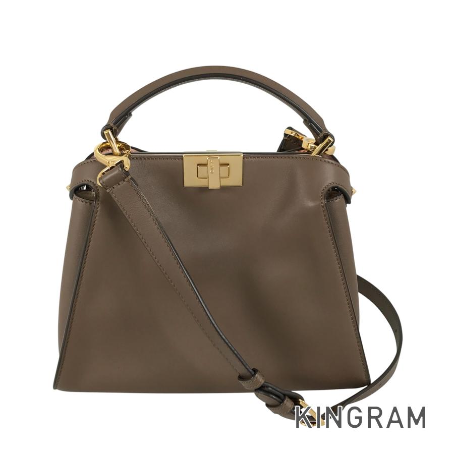 フェンディ FENDI ピーカブー エッセンシャリー 8BN302 レザー ハンドバッグ ftj【中古】