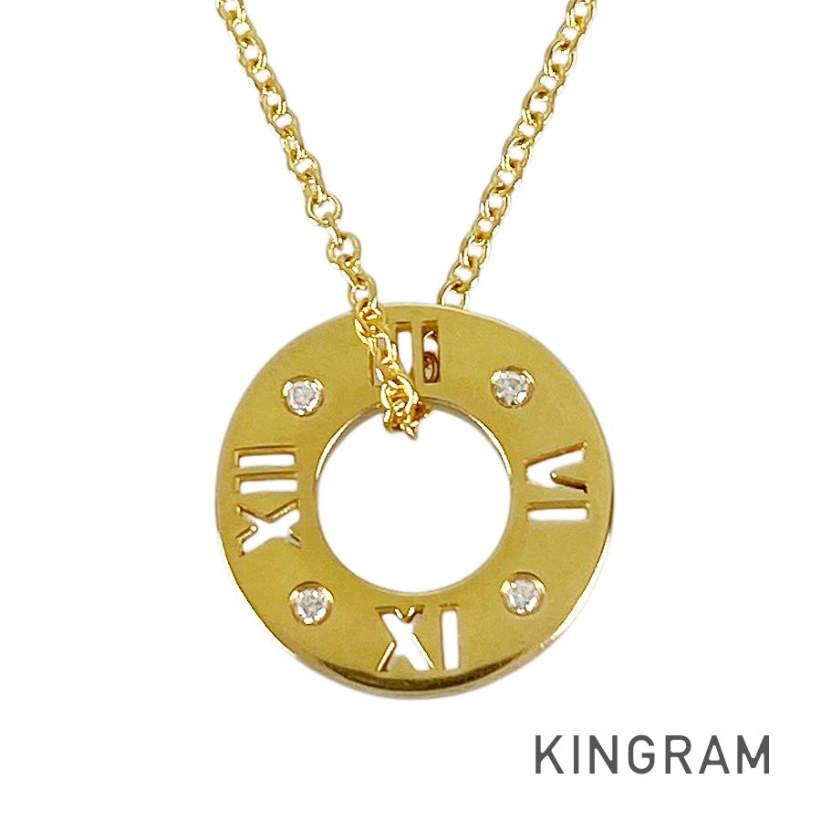 ティファニー TIFFANY&Co. ピアスドアトラス K18YG ダイヤモンド ネックレス ftj【中古】|キングラム店