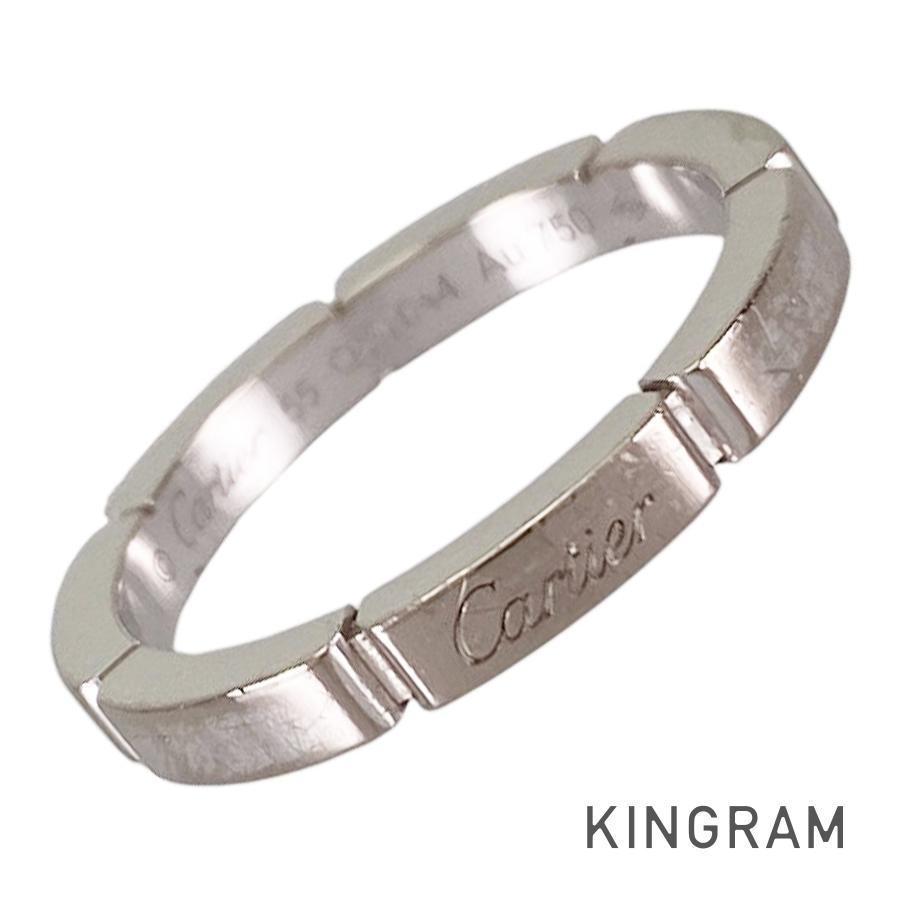 カルティエ Cartier マイヨン 食麺麭尾っぽ K18WG 14.5号(54-55) 輪っか ss【中古】