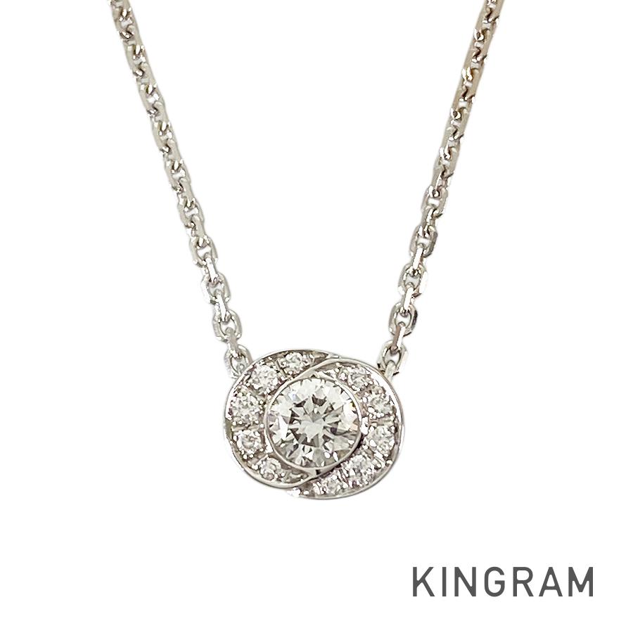 ブルガリ BVLGARI インコントロダモーレ K18WG ダイヤモンド ネックレス ftj【中古】