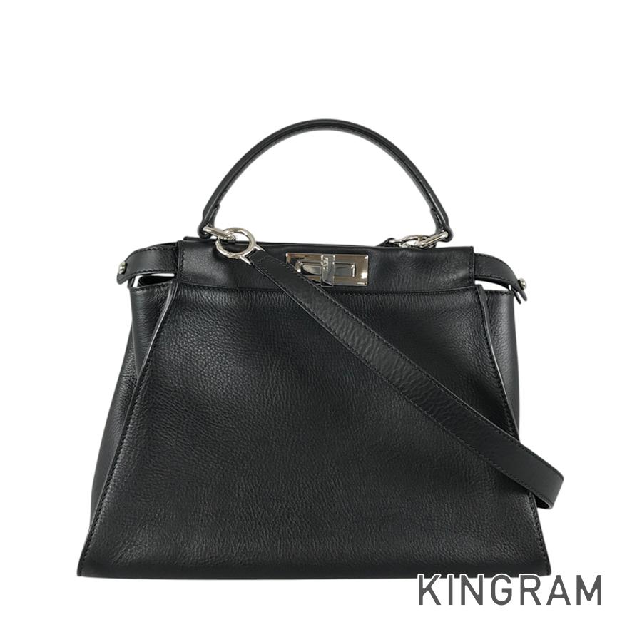 フェンディ FENDI ピーカブー 異類異形 並み並み 8BA290 なめし革 ハンドバック fto【中古】