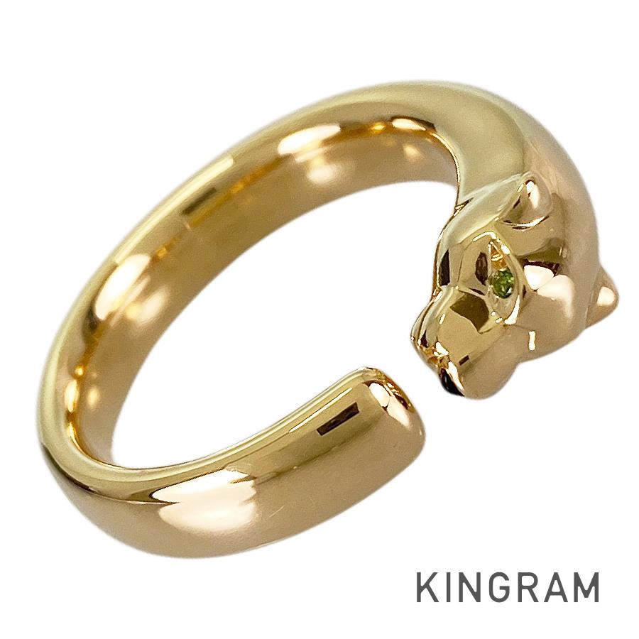 カルティエ Cartier 食麺麭尾っぽ ドゥ カルティエ K18YG オニキス ツァボライトガーネット 15号(55) 輪っか sss【中古】