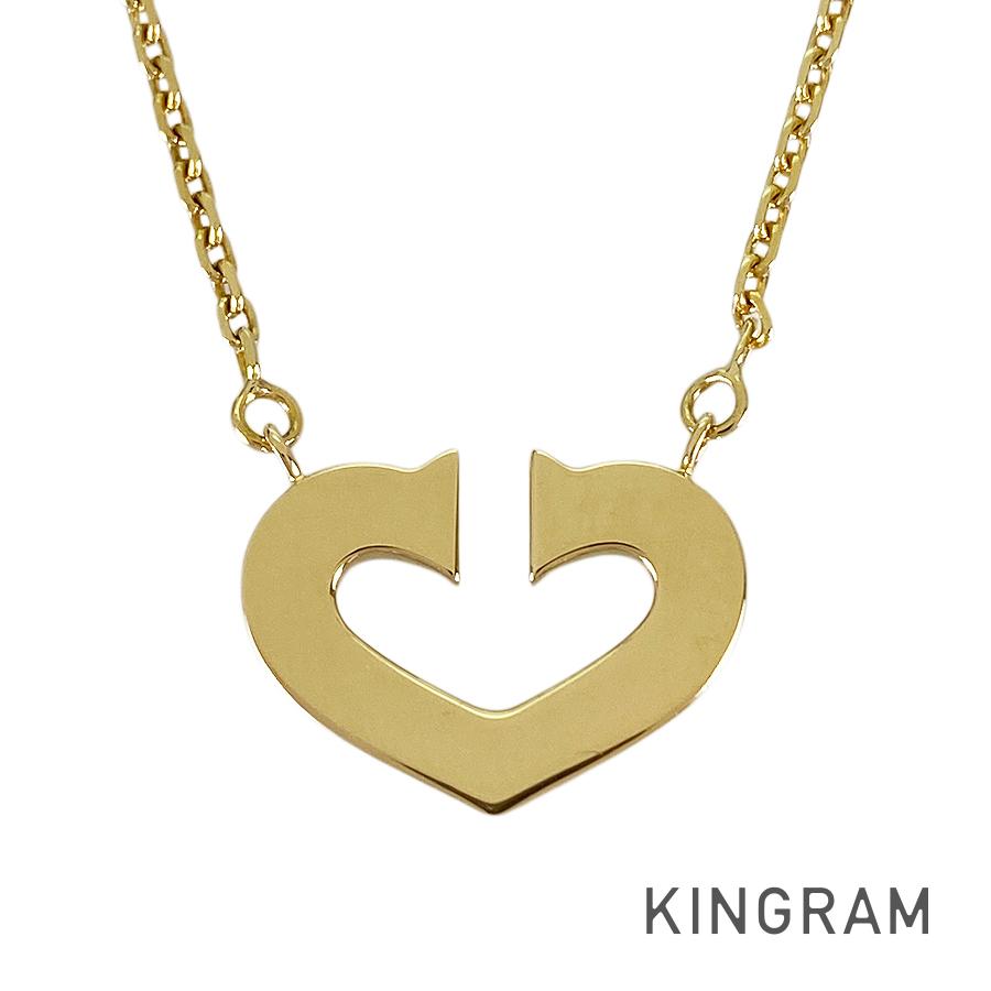 カルティエ Cartier Cハート K18YG ネックレス sss【中古】