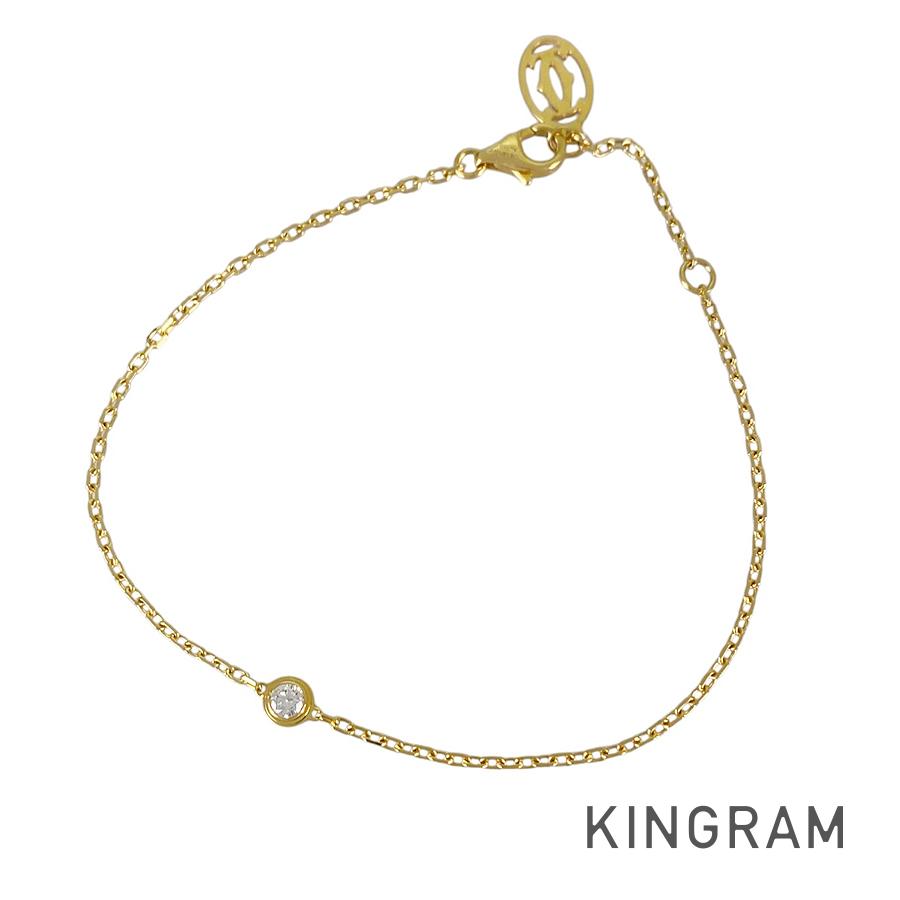 カルティエ Cartier ダムール SM K18YG ダイヤモンド ブレスレット ss【中古】