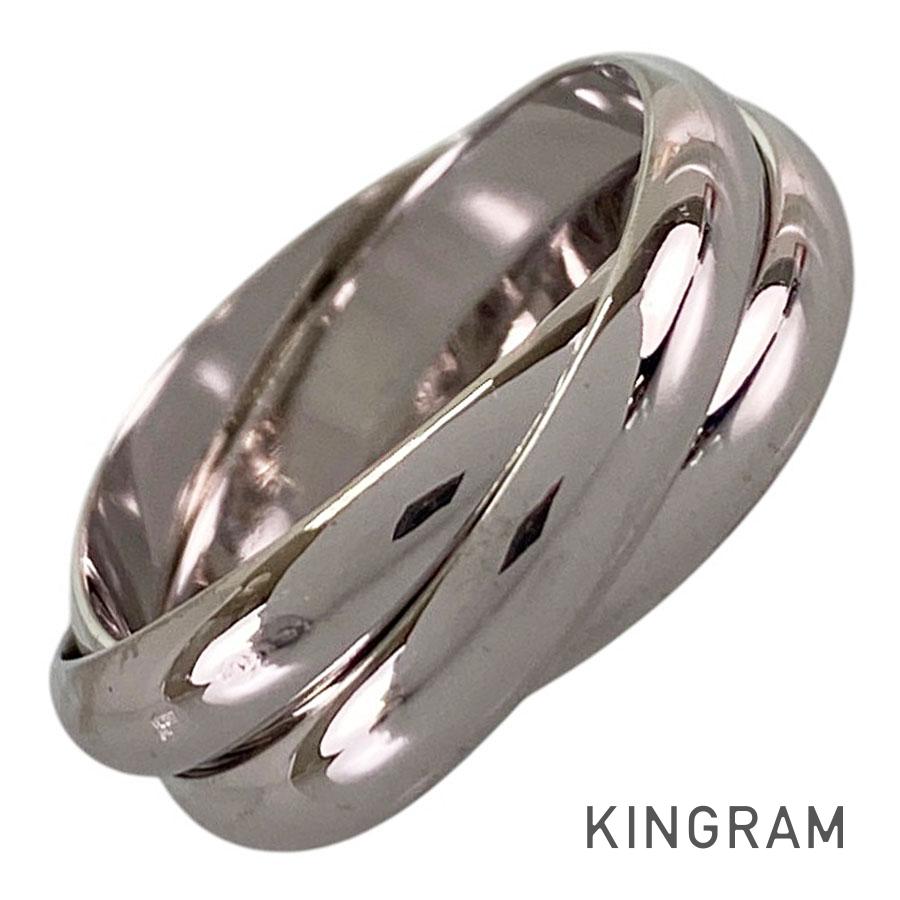 カルティエ Cartier トリニティ K18WG 15号(55) 輪っか fto【中古】