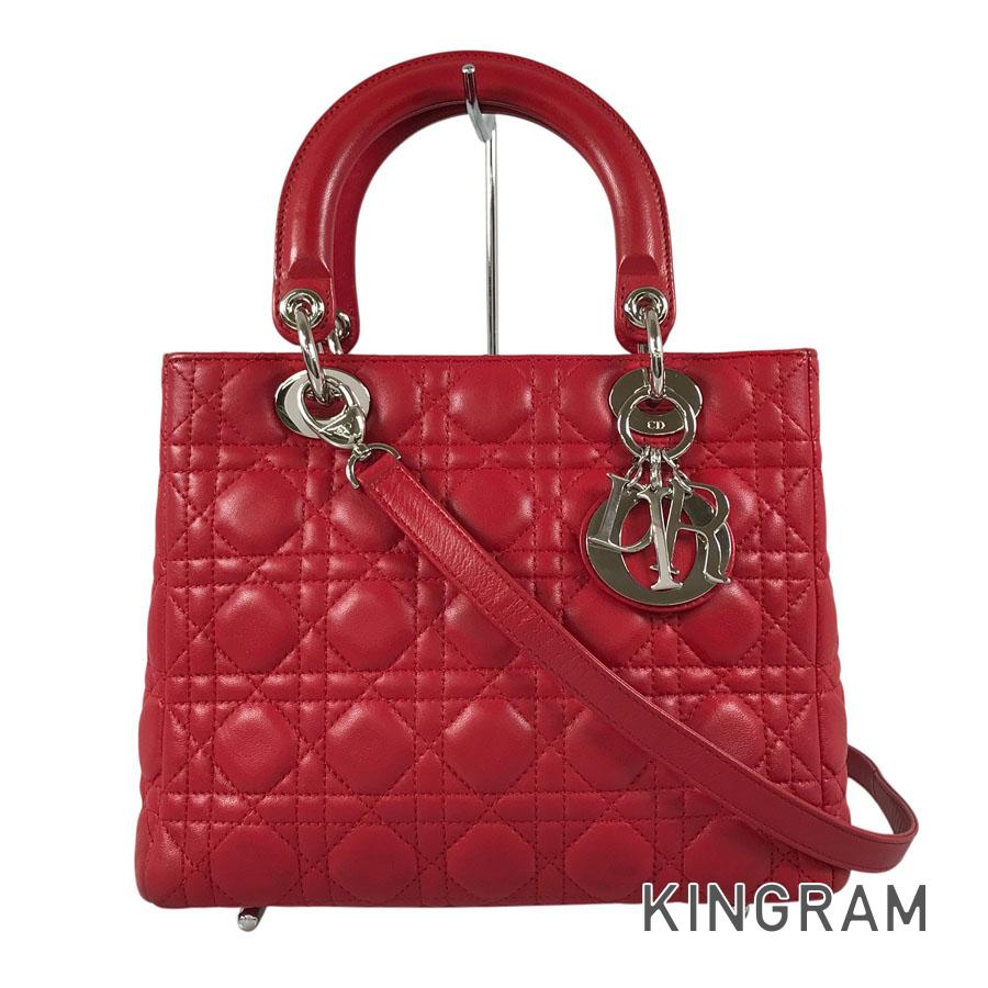クリスチャンディオール Dior レディディオール なめし革 ハンドバック sst【中古】