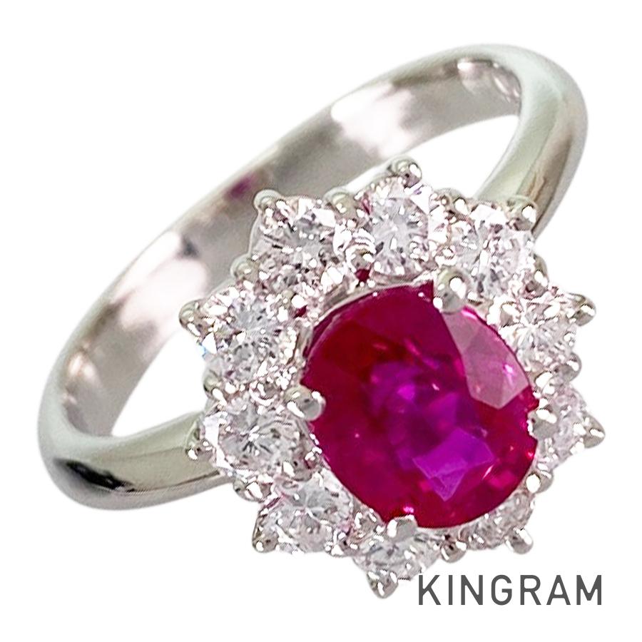 ノーブランド Unsigned Jewelry リング Pt900 ルビー ダイヤモンド 8号(48) sss【中古】