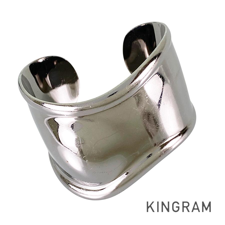 ティファニー TIFFANY\u0026Co. エルサ ペレッティ ボーン 折り返し ルテニウム バングル sss【中古】