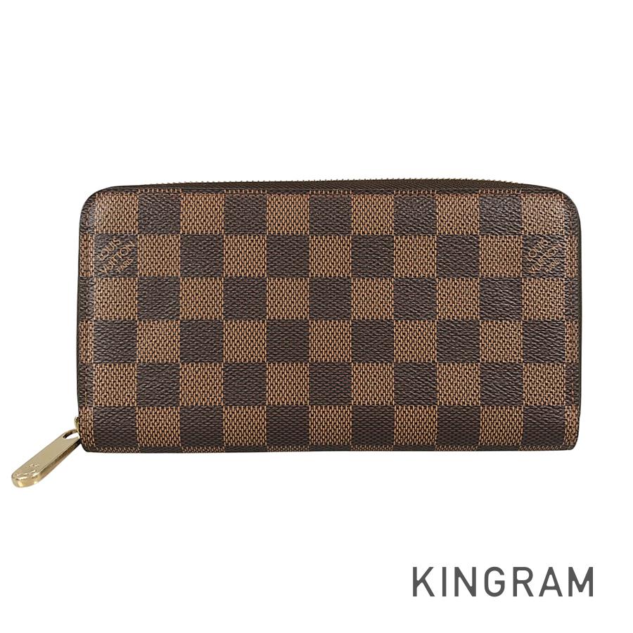 ルイ・ヴィトン LOUIS VUITTON ダミエ ジッピーウォレット N60015 PVC 長財布 ラウンドファスナー ju【中古】