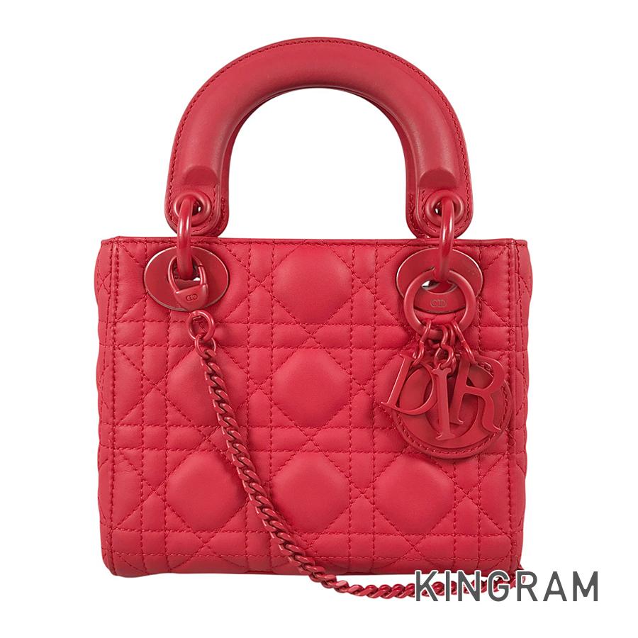 クリスチャンディオール Dior レディディオール ミニ なめし革 ハンドバック sst【中古】