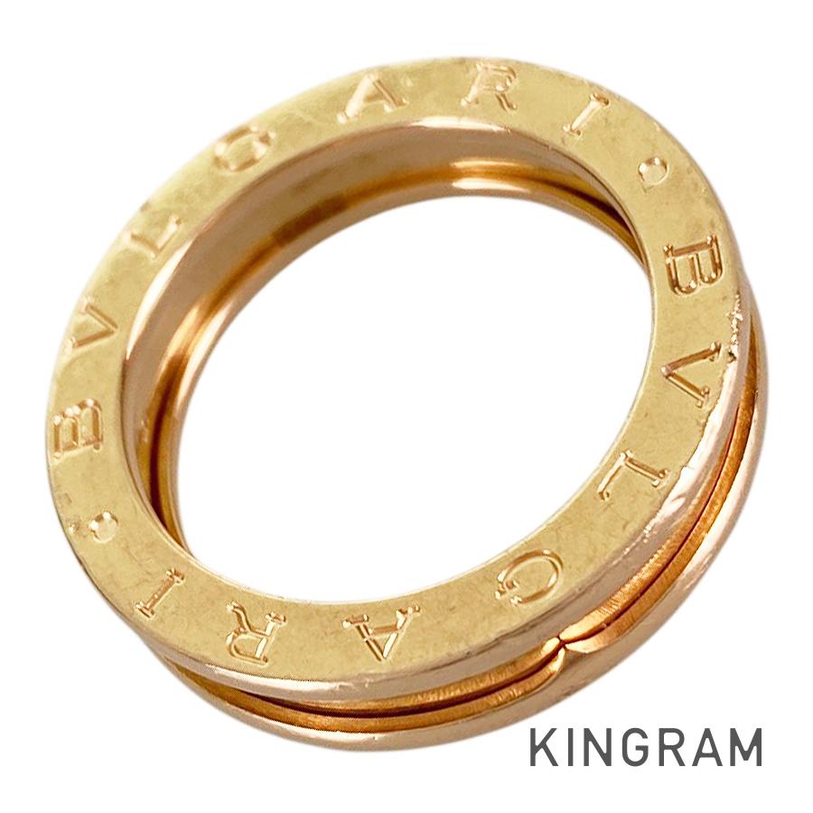 ブル小峡谷 BVLGARI ビーゼロワン XS 335995 K18PG 13.5号(53-54) 輪っか sss【中古】