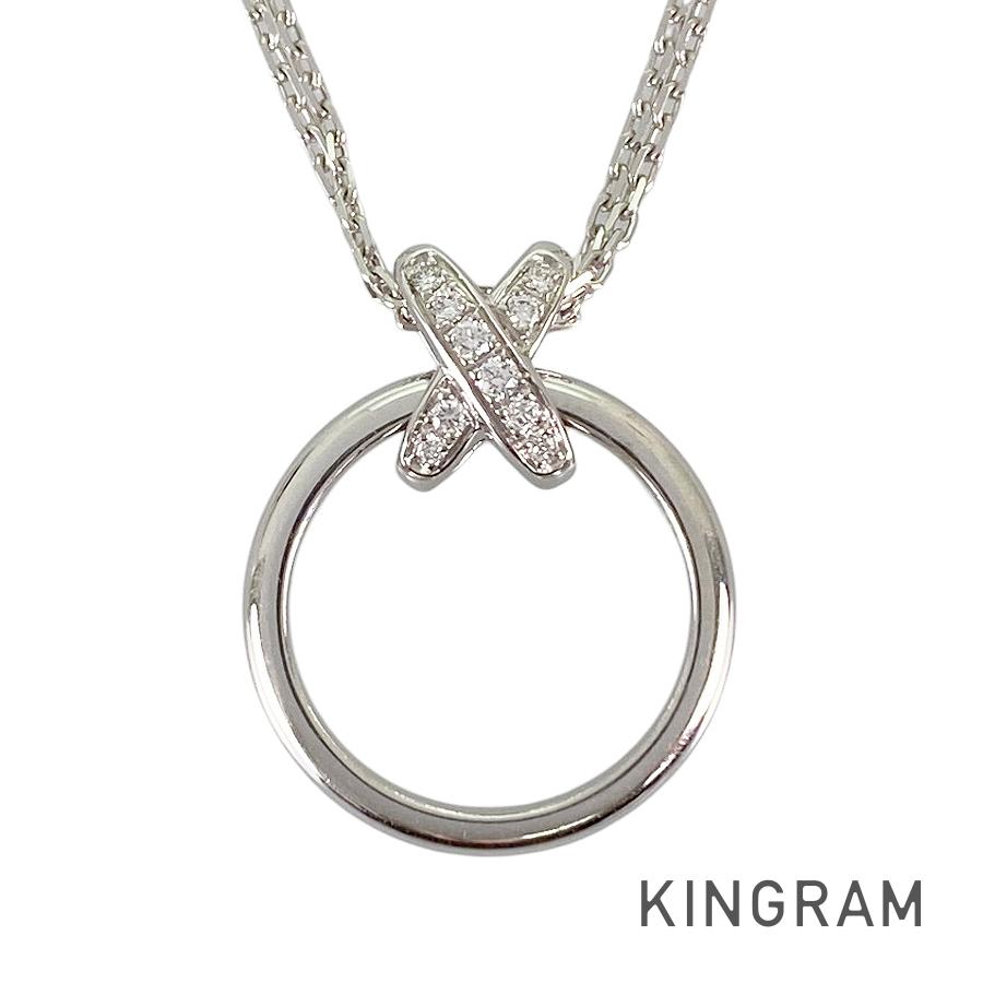 ショーメ Chaumet K18WG 金剛石 頸飾り te【中古】