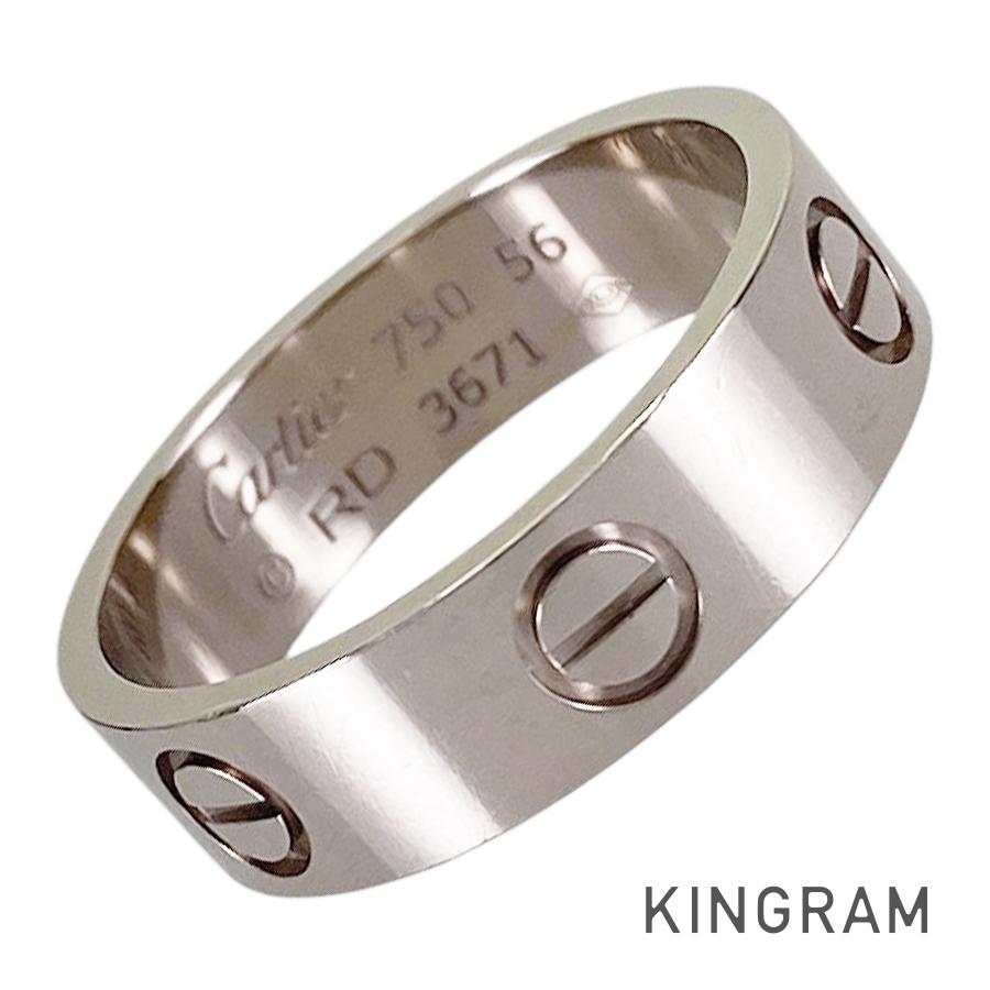 カルティエ Cartier 優しいこと K18WG 16号(56) 輪っか sst【中古】