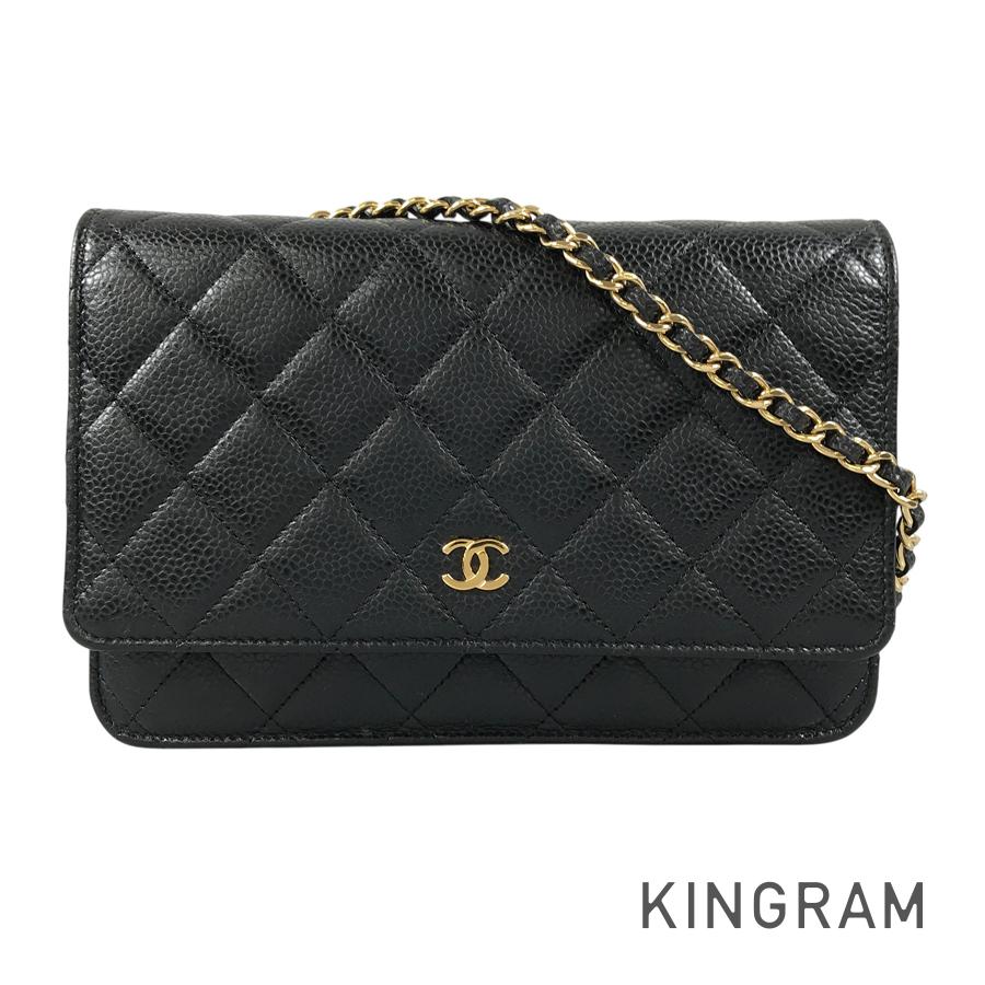 シャネル CHANEL マトラッセ キャビア素はだ ウォレットバッグ sst【中古】