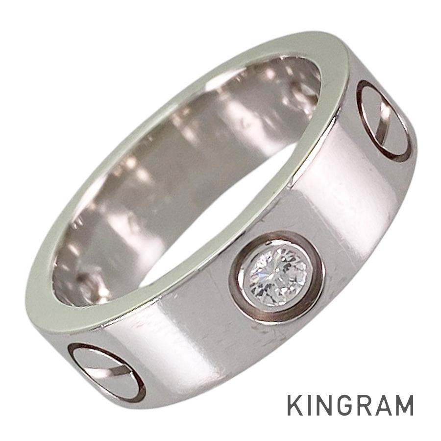 カルティエ Cartier 優しいこと K18WG 金剛石 9号(49) 輪っか ss【中古】