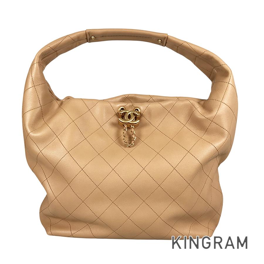 シャネル CHANEL ラージ ホー洋弓 御徒面子 AS5967 カーフスキン ショルダーバッグ ssh【中古】