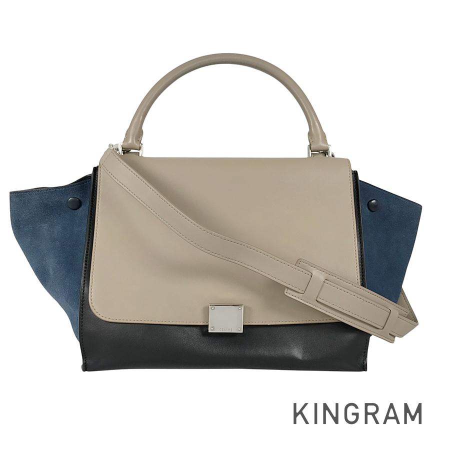 セリーヌ CELINE トラペーズ 並み並み 169543 なめし革 ハンドバック kkd【中古】