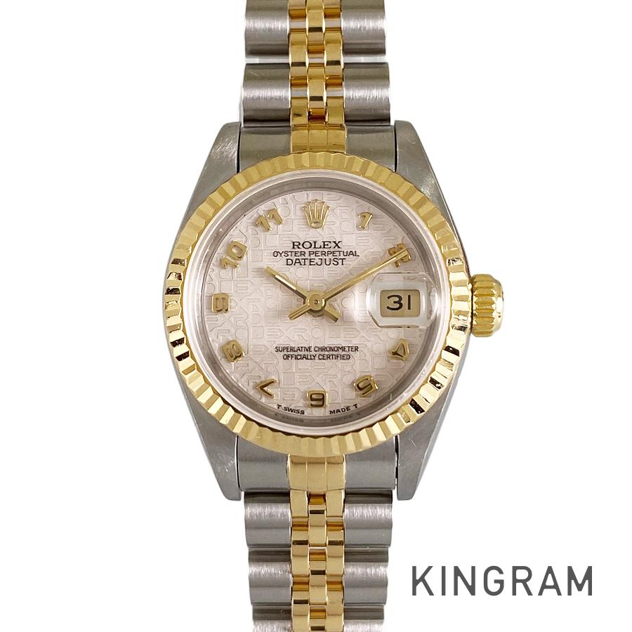 ロレックス ROLEX デイトジャスト 69173 SS YG 自動小銃巻 レディース ウォッチ ss【中古】