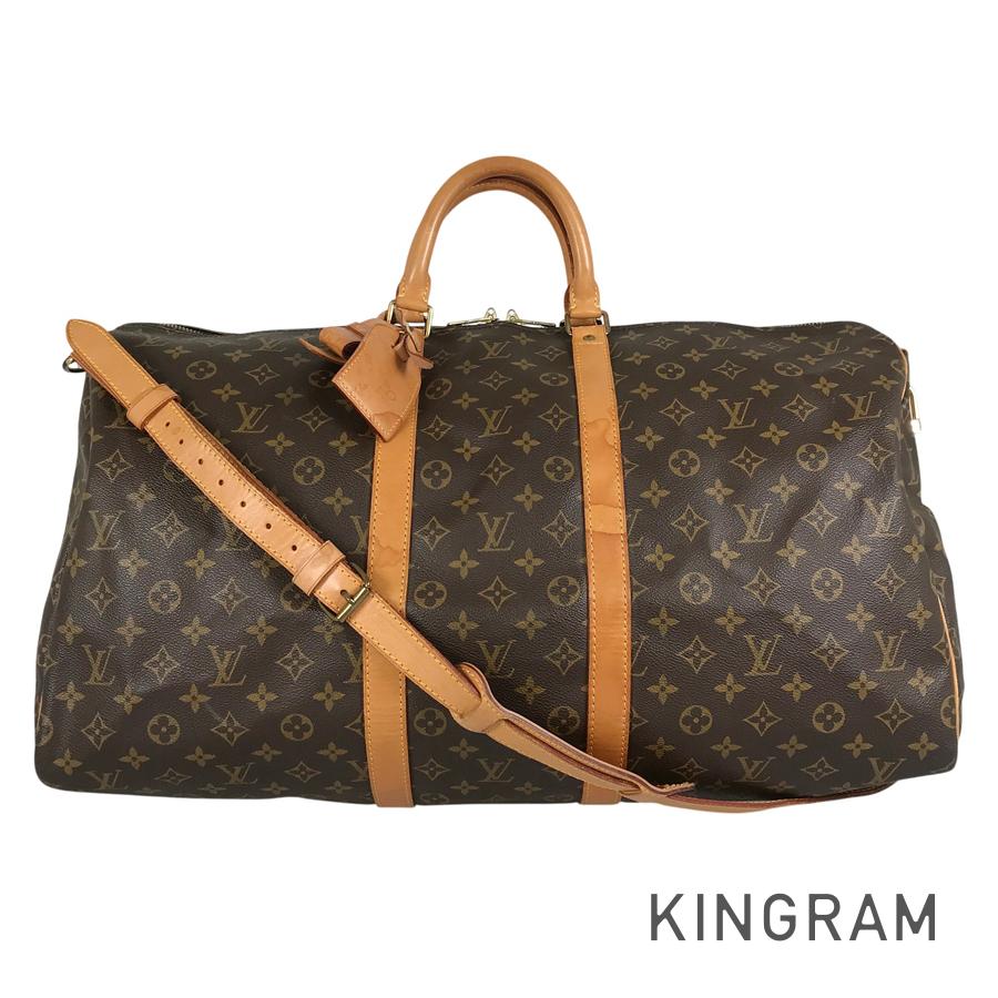 ルイ・ヴィトン LOUIS VUITTON モノグラム キーポル バンドリエール 55 M41414 PVC ボストンバッグ kkd【中古】